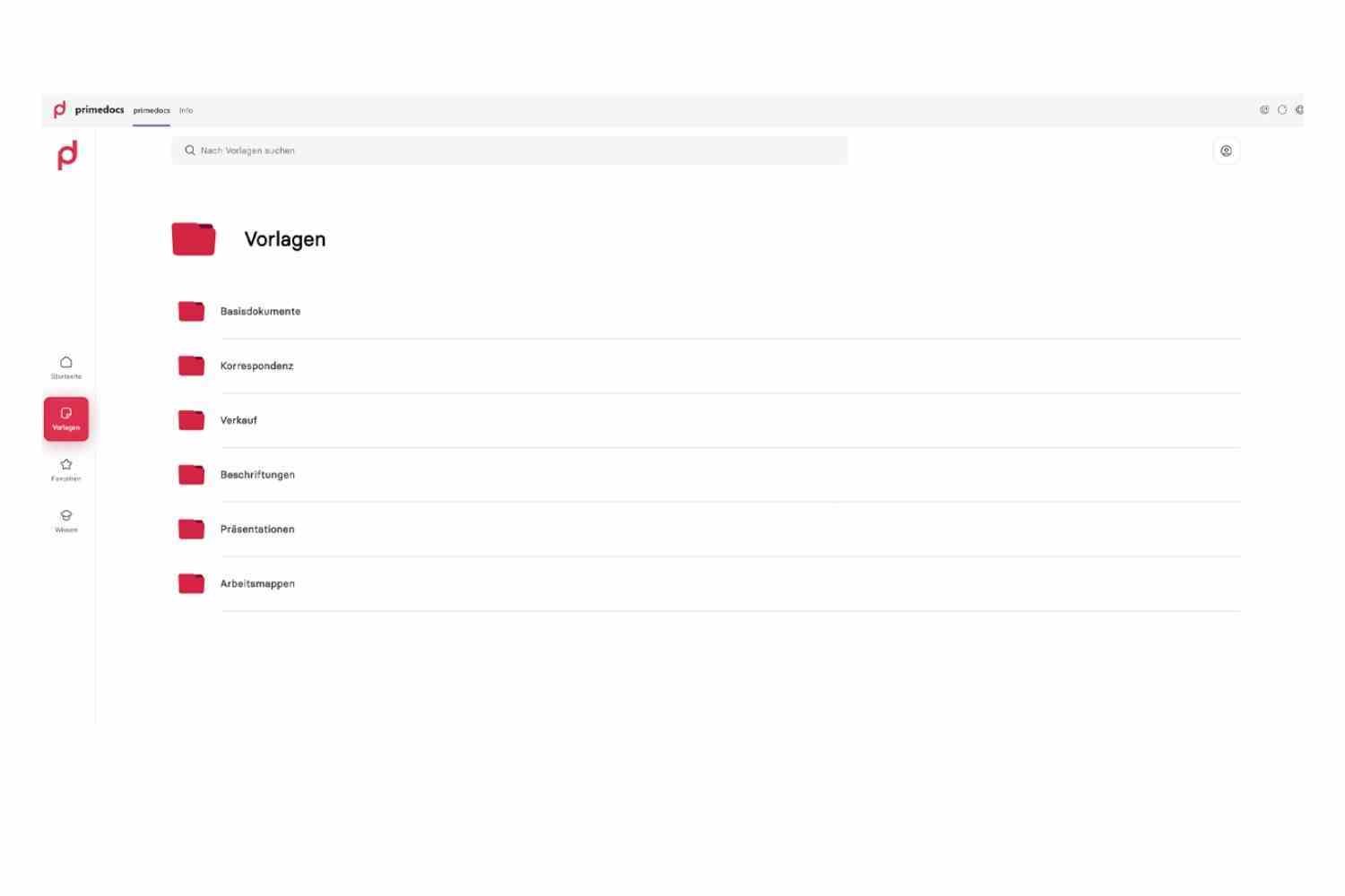 primedocs Web Client